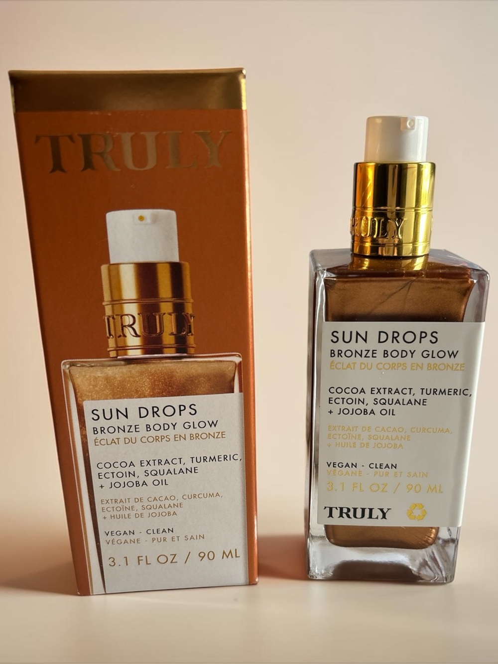 NIB! TRULY Sun Drops Bronze Body Glow — 3.1 fl oz/ 90ml